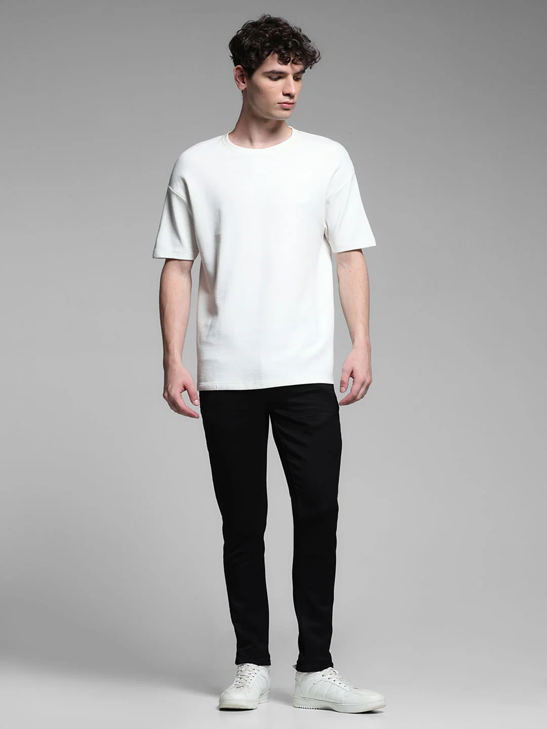 Washed Brak Slim Fit Jeans - Black - Image 6
