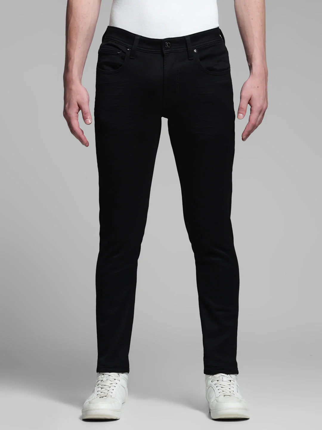 Washed Brak Slim Fit Jeans - Black - Image 8