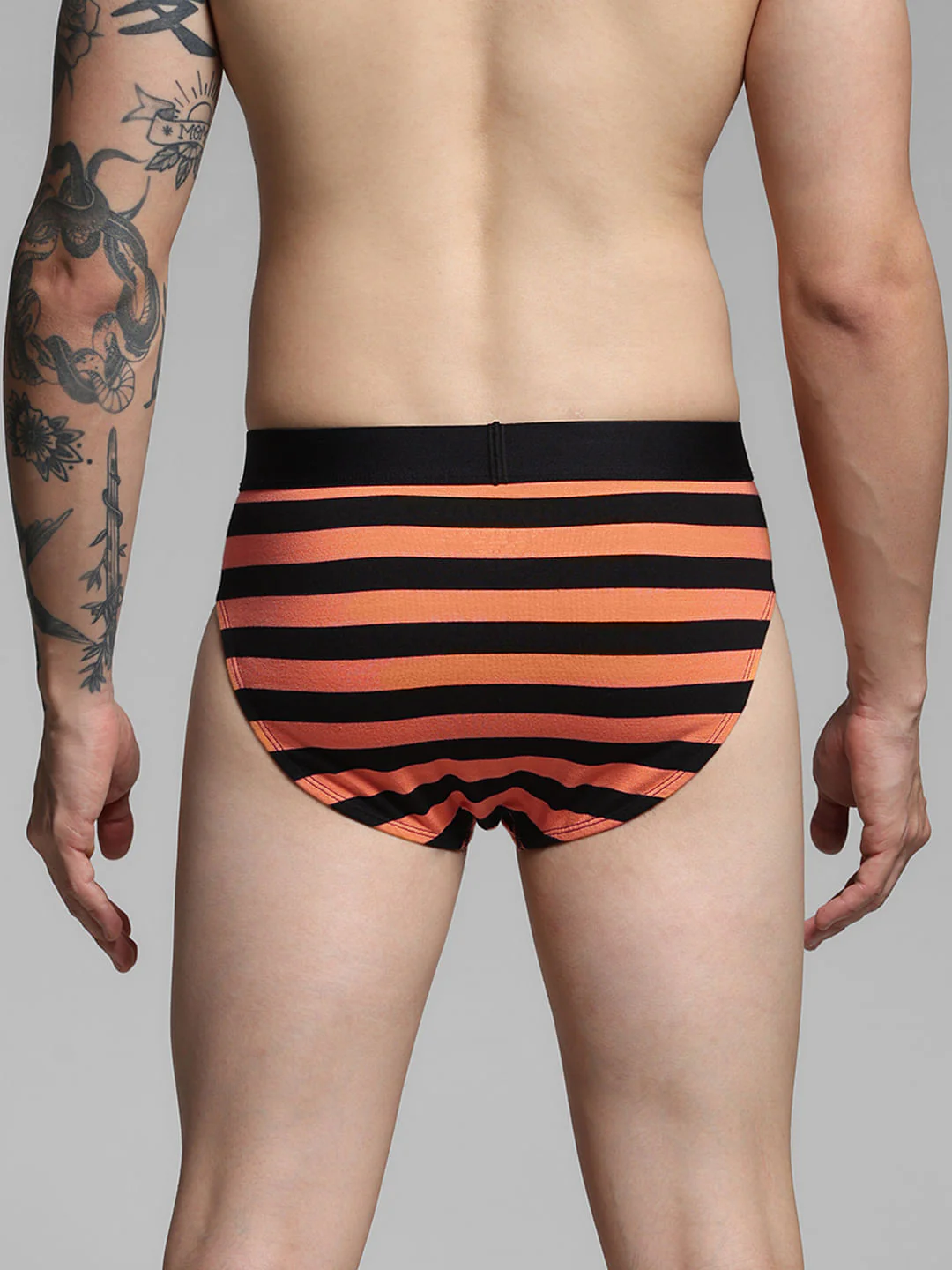 Orange Rugby Striped Briefs - Image 3