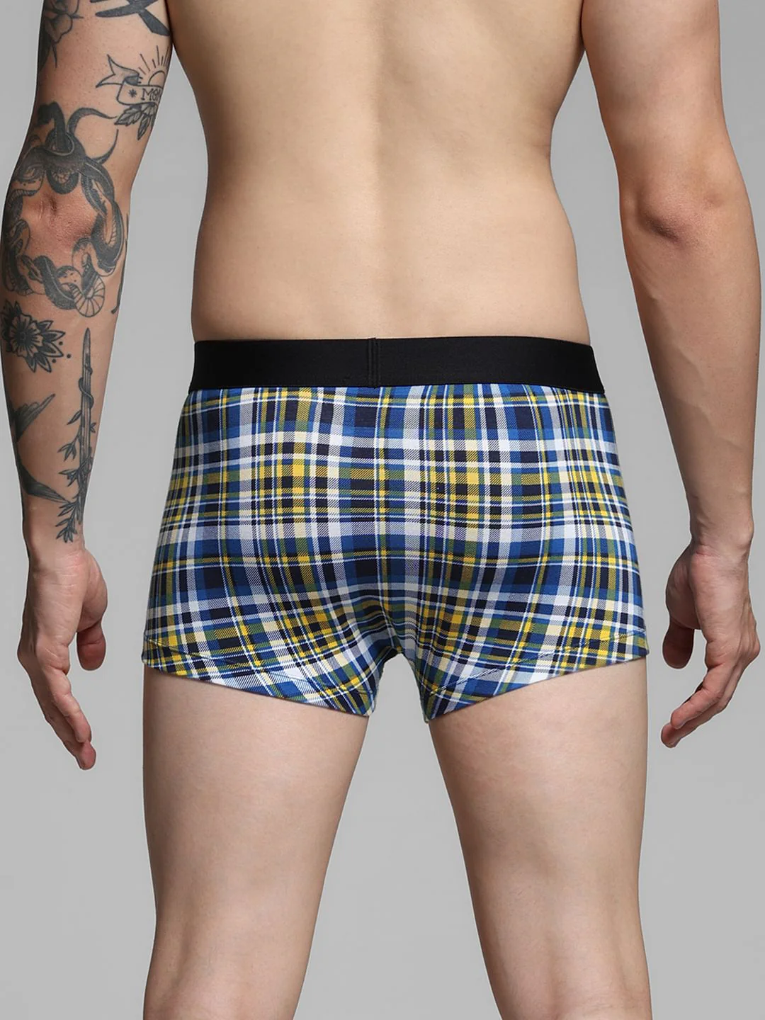 Blue Check Print Trunks - Image 3