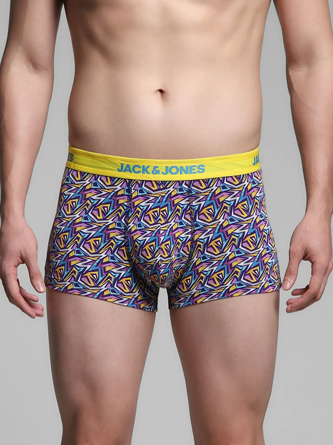 Blue Printed Trunks
