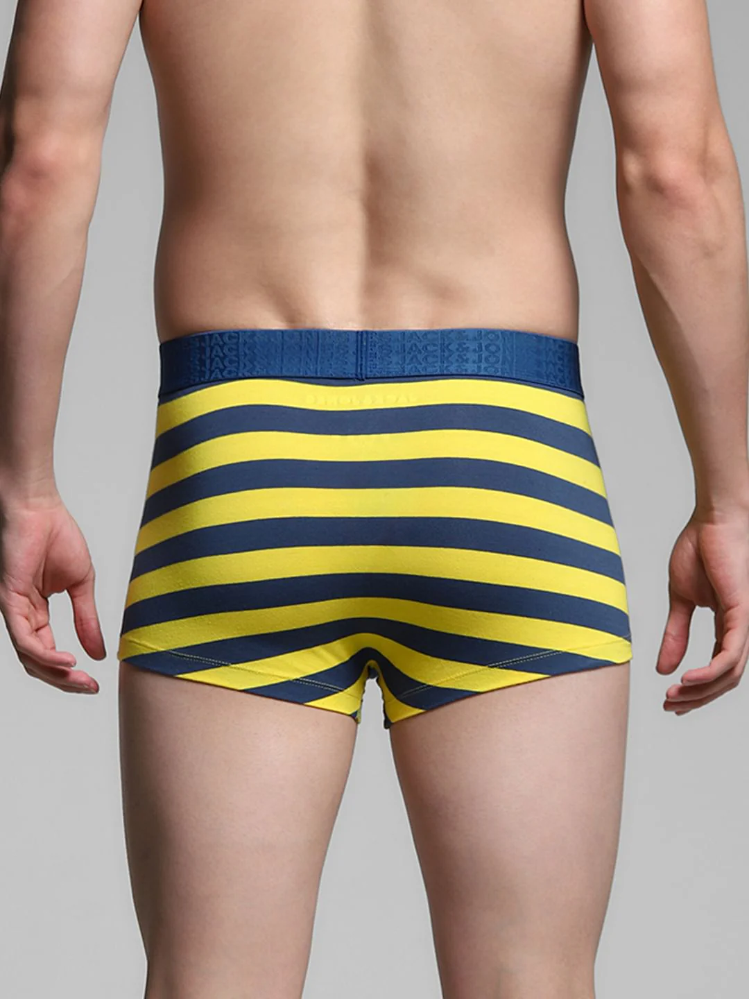 Yellow Rugby Striped Trunks - Image 3