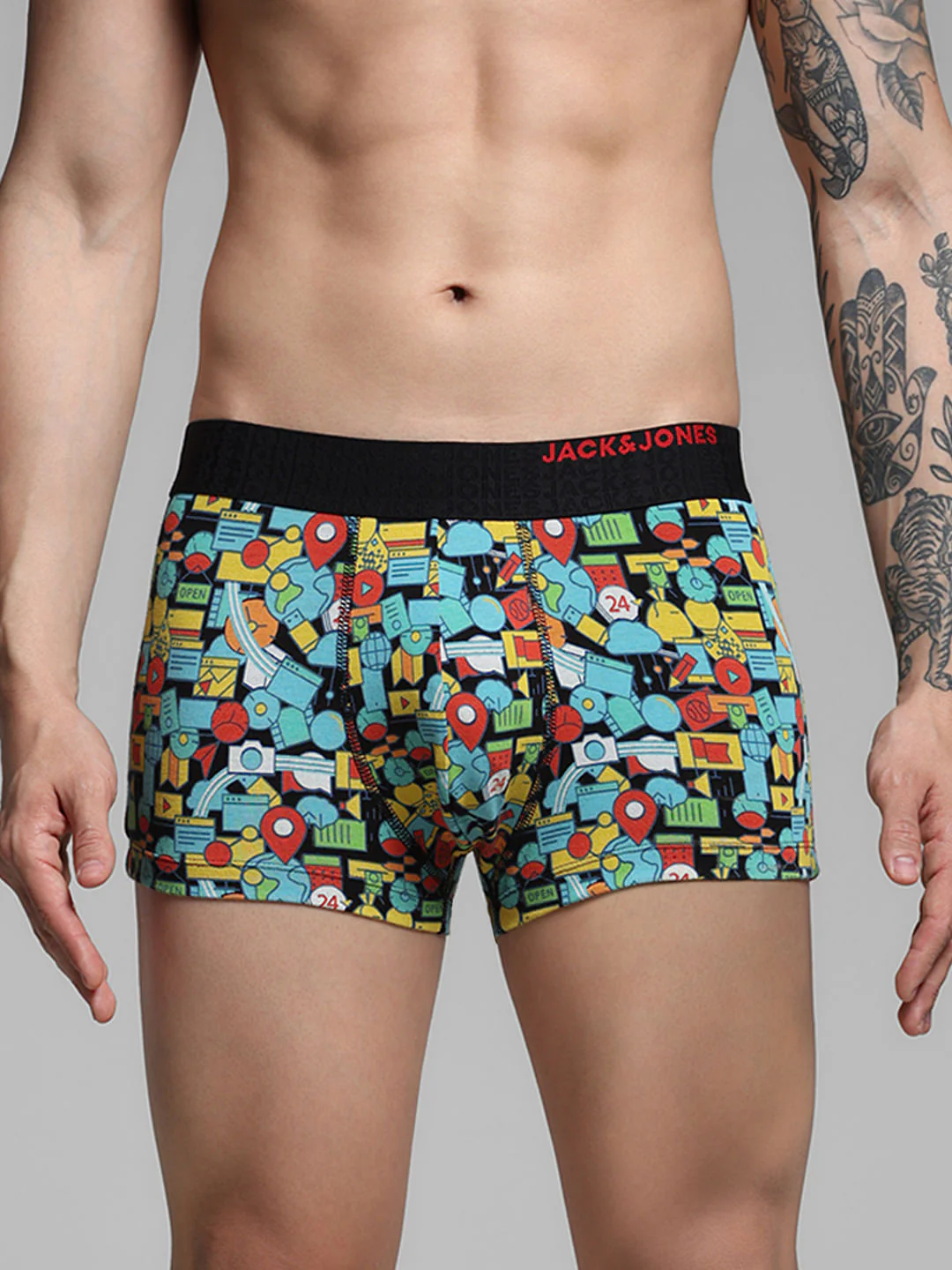 Pack of 2 Abstract Print Trunks - Image 3