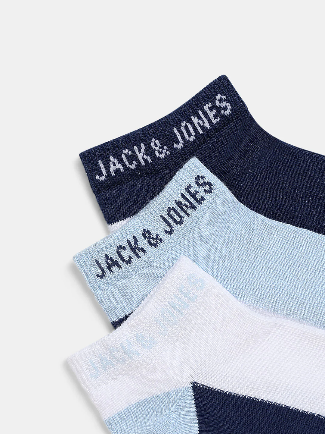 Pack Of 3 Colourblocked Ankle Length Socks - Image 2