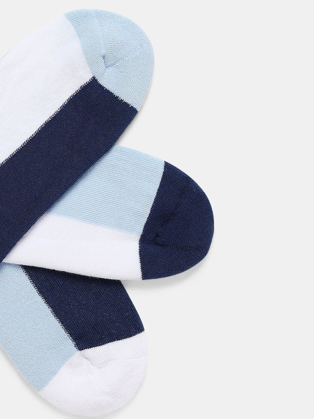 Pack Of 3 Colourblocked Ankle Length Socks - Image 3