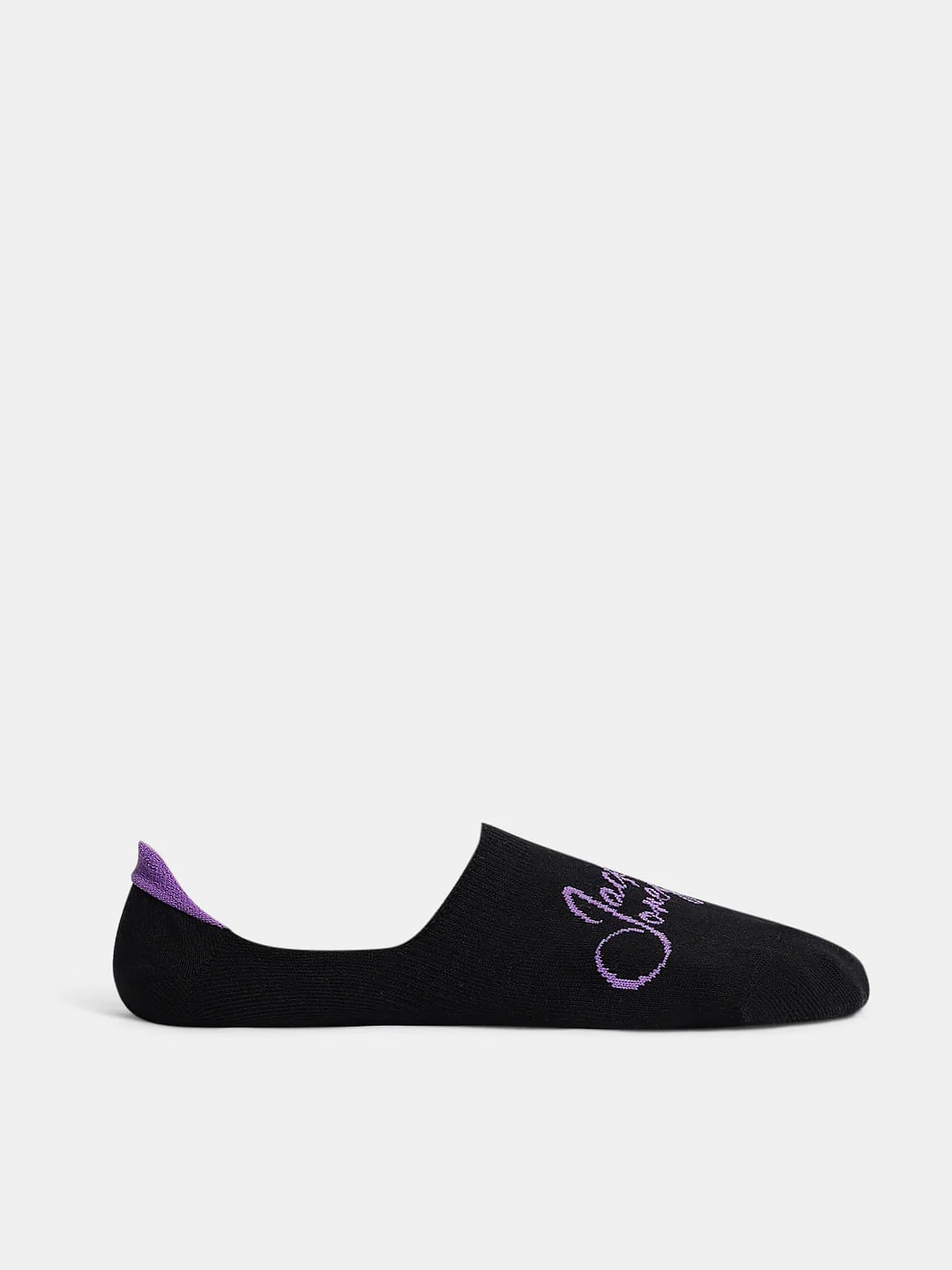 Pack Of 2 No Show Socks - Black & White - Image 3