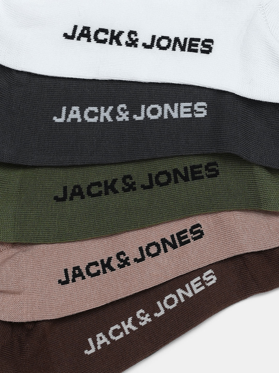 Pack Of 5 Logo Print Mid Length Socks - Image 2