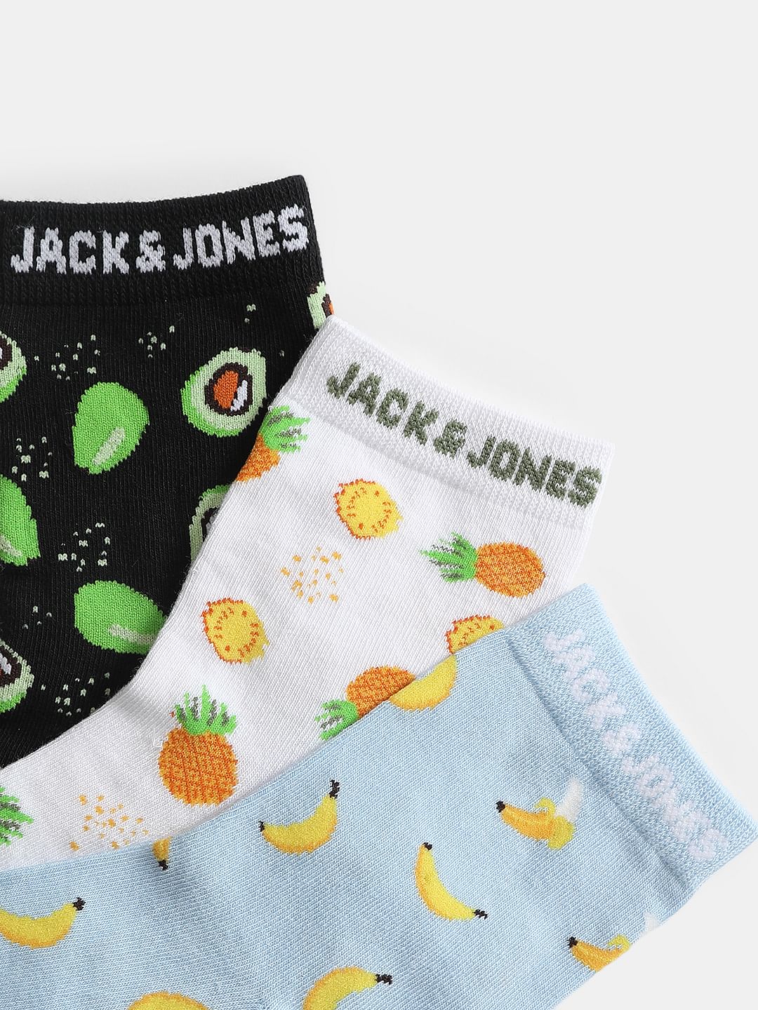 Pack Of 3 Printed Ankle Length Socks - Image 2