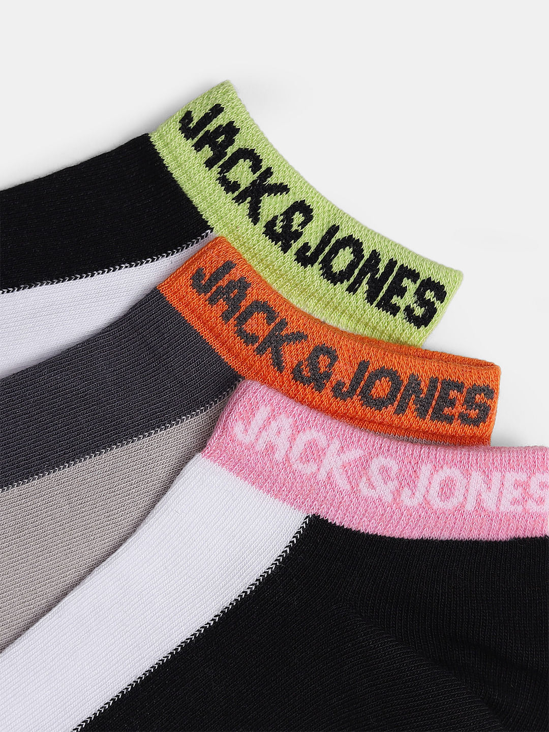 Pack Of 3 Colourblocked Ankle Length Socks - Image 2