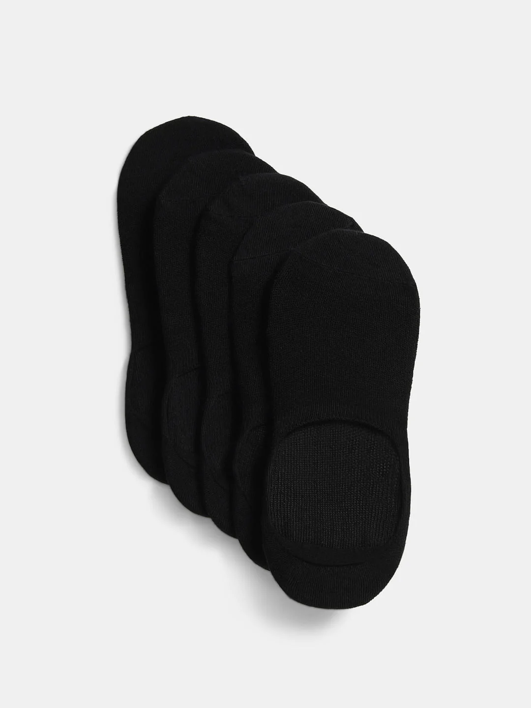 Pack of 5 Black No-Show Socks