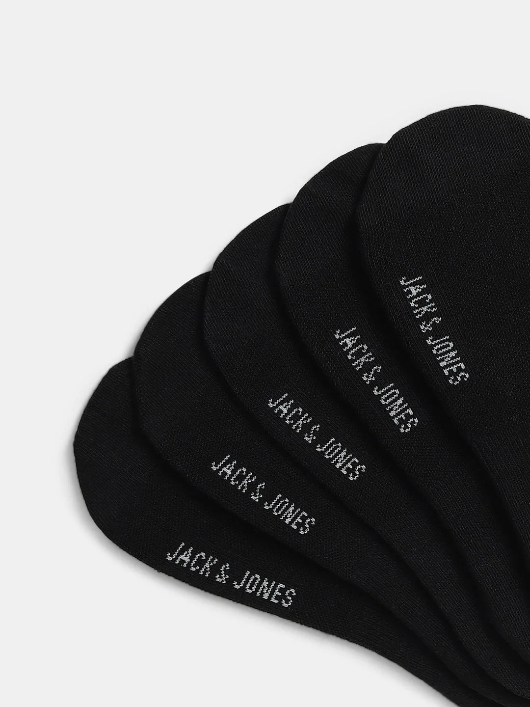 Pack of 5 Black No-Show Socks - Image 2