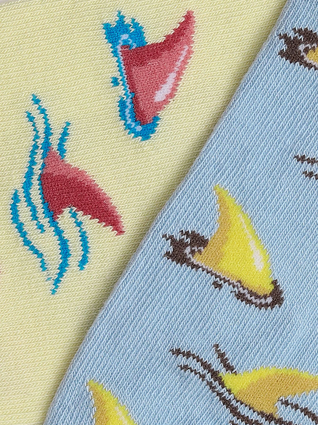 Pack Of 2 Printed Ankle Length Socks - Image 2