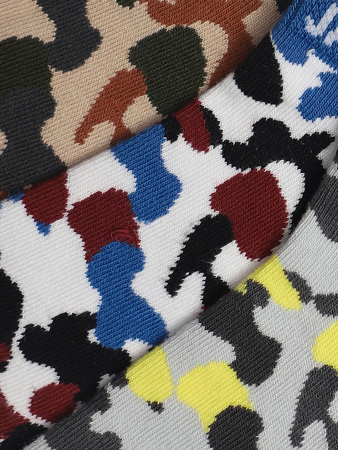 Pack Of 3 Camo Print Ankle Length Socks - Image 2