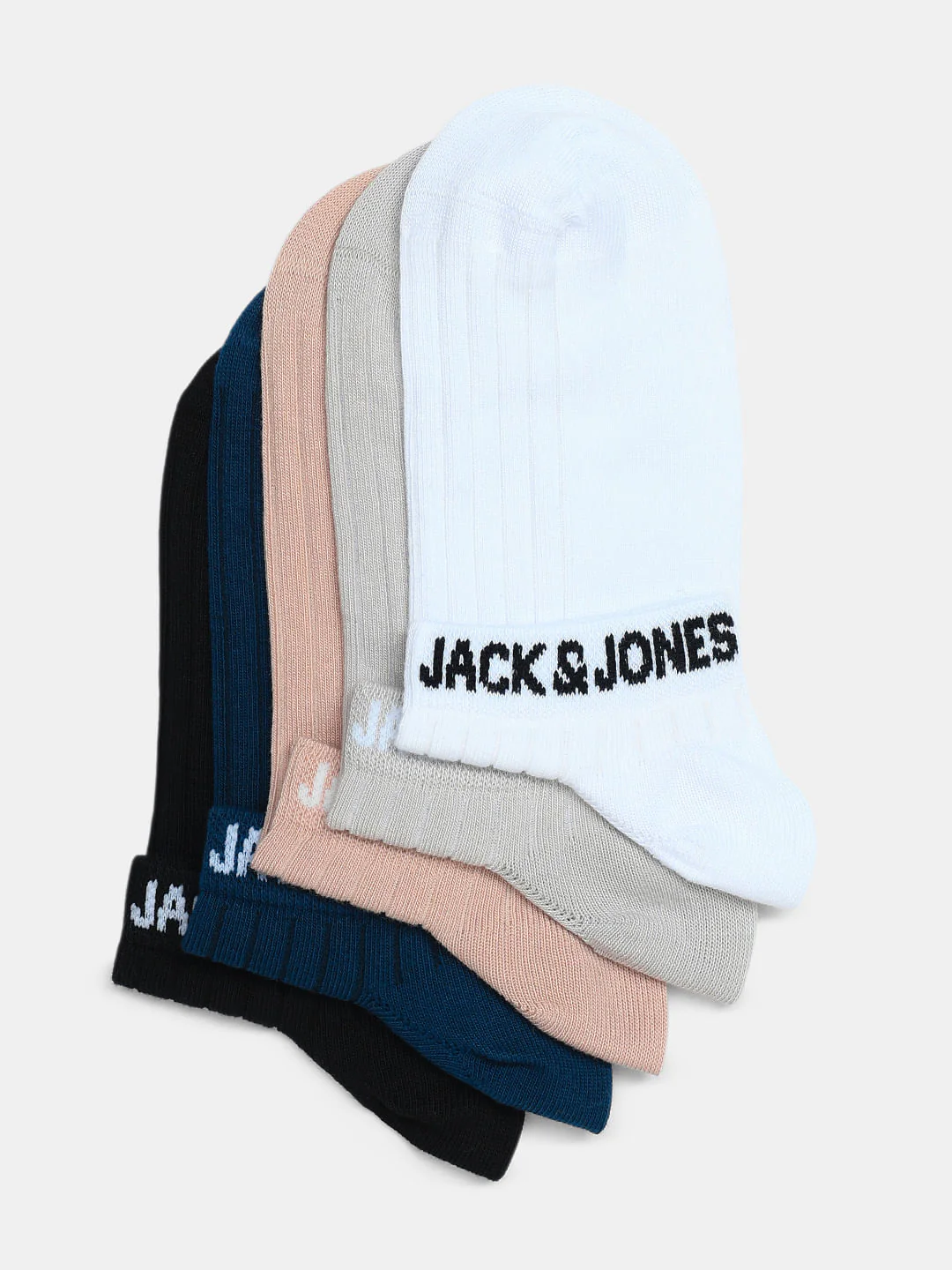 Pack Of 5 Solid Ankle Length Socks