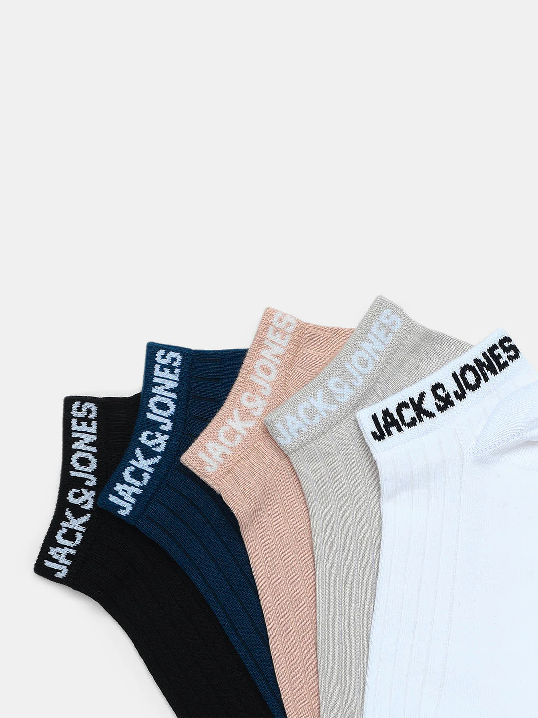 Pack Of 5 Solid Ankle Length Socks - Image 2