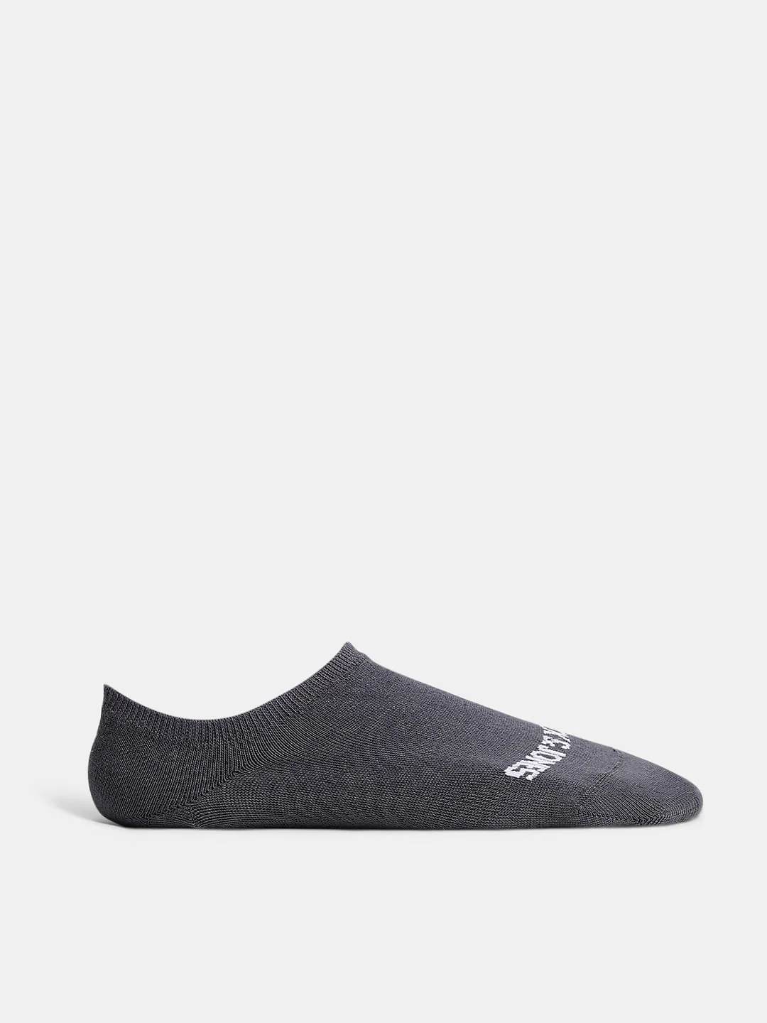 Pack Of 3 Dark Grey No Show Socks - Image 3