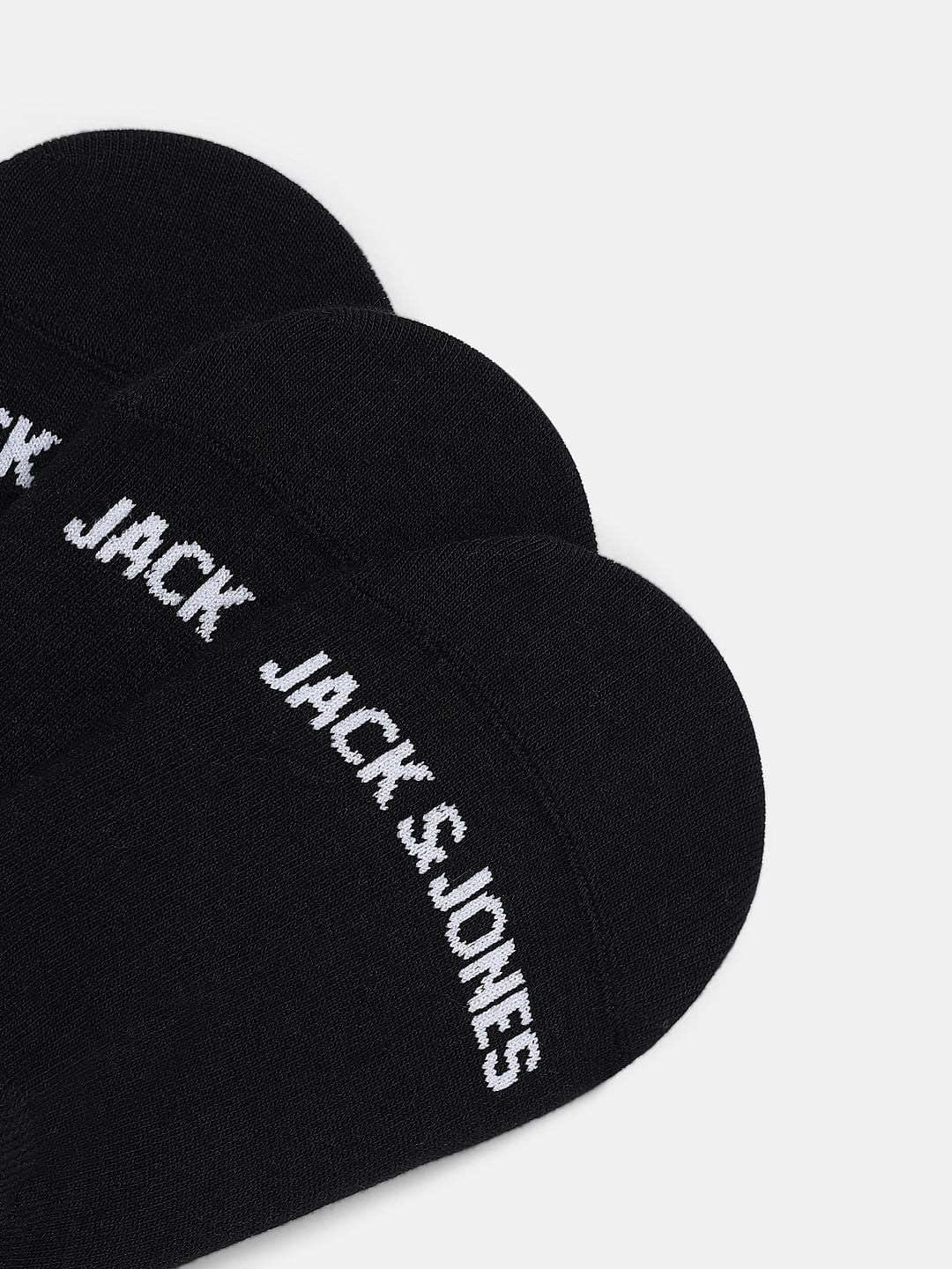 Pack Of 3 Black No Show Socks - Image 2