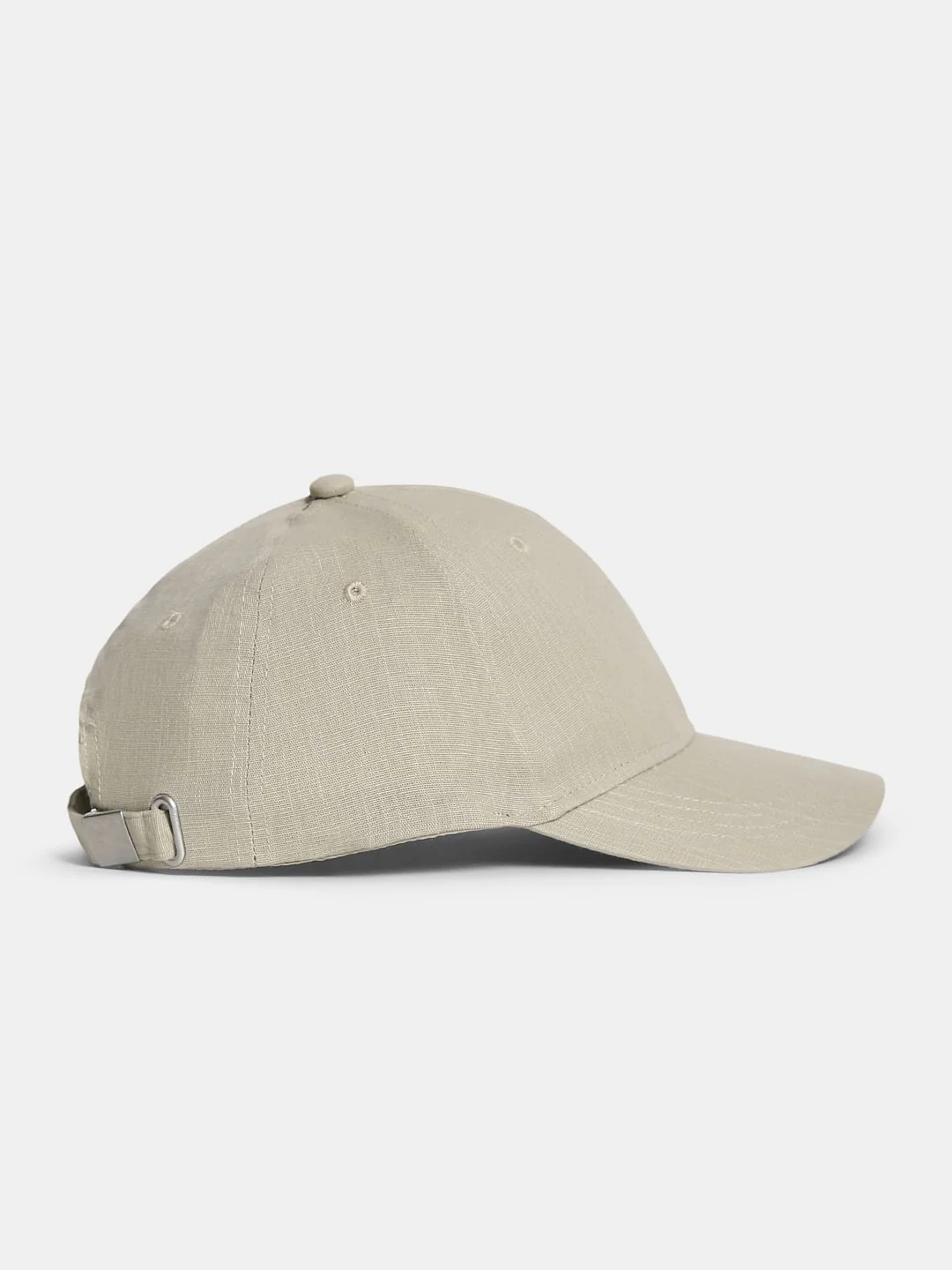 Light Beige Linen Bucket Hat - Image 3