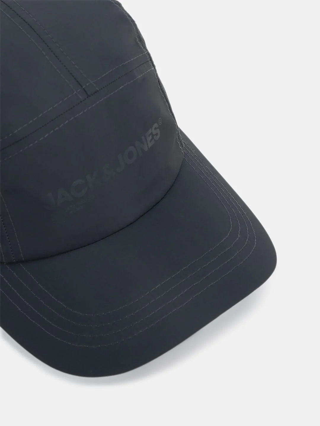 Dark Grey Logo Print Cap - Image 4