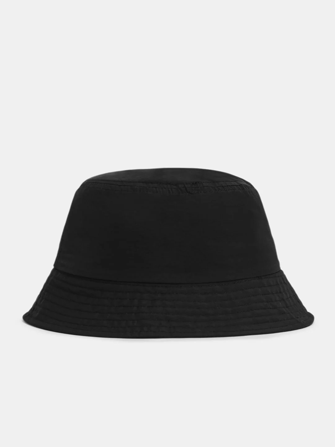 Black Embroidered Text Bucket Hat - Image 3