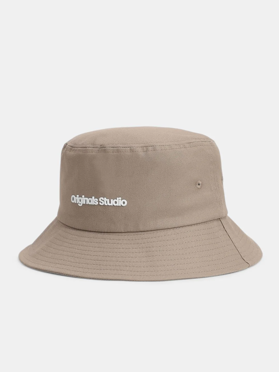 Light Brown Text Print Bucket Hat - Image 2