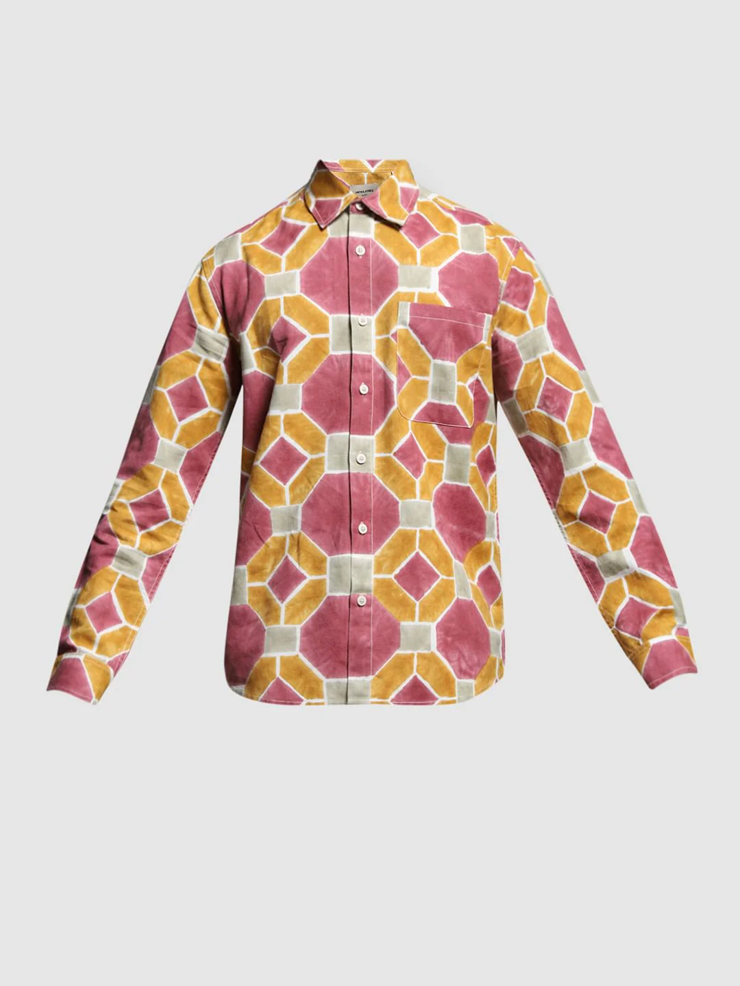 Brown Abstract Print Shirt - Image 7
