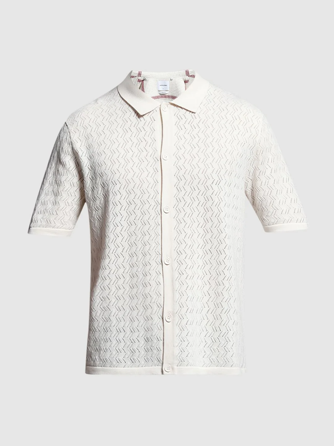 Beige Knitted Polo - Image 7