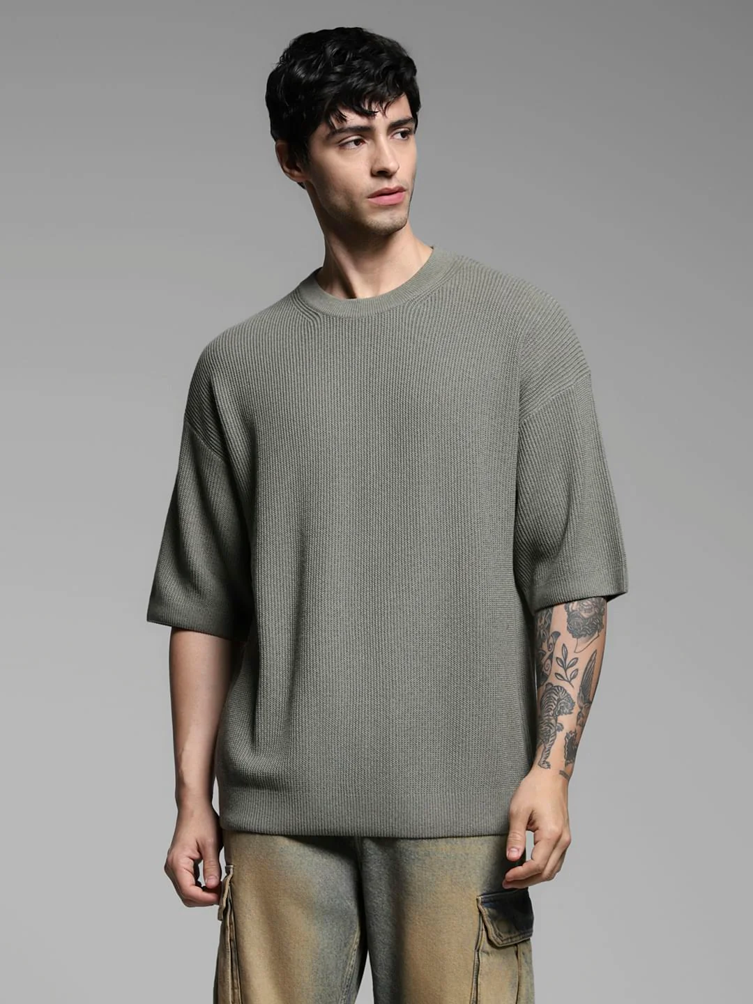 Green Crew Neck Pullover - Image 2