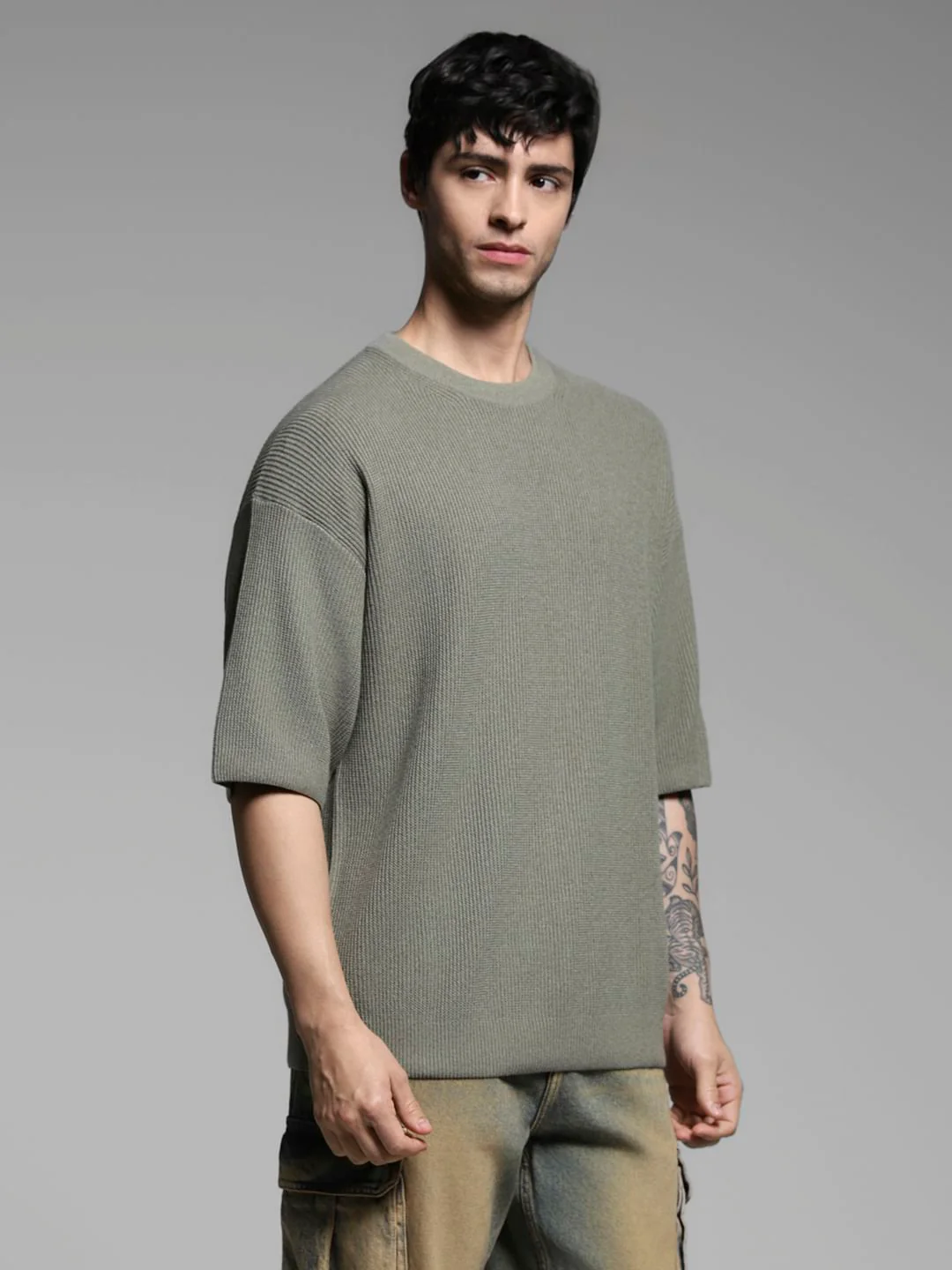 Green Crew Neck Pullover - Image 3