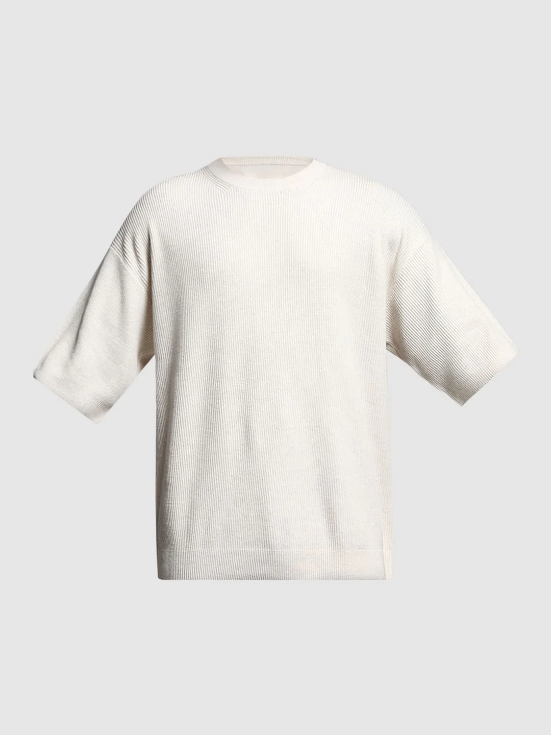 Beige Crew Neck Pullover - Image 7