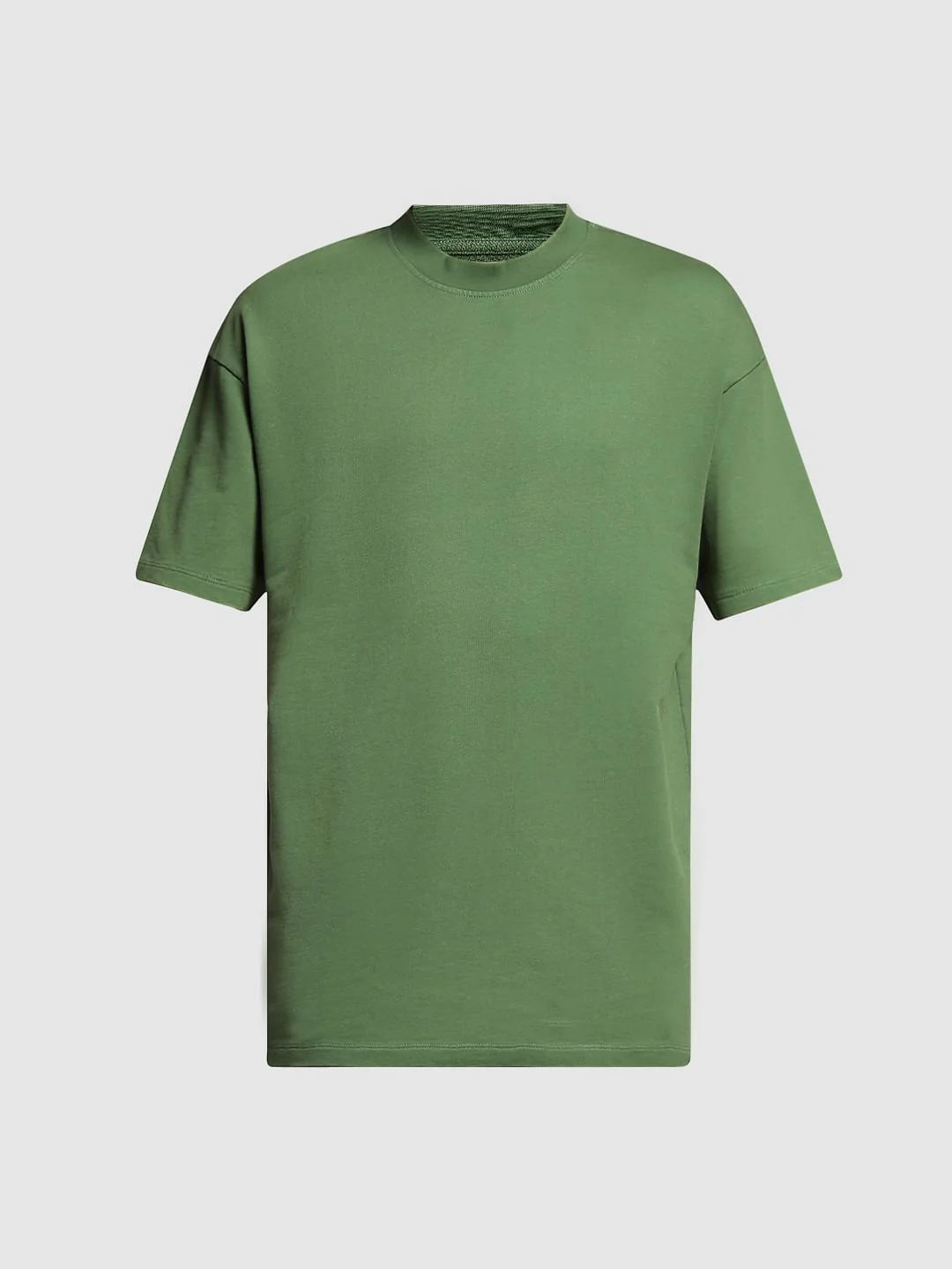Green Cotton Crew Neck T-shirt - Image 7