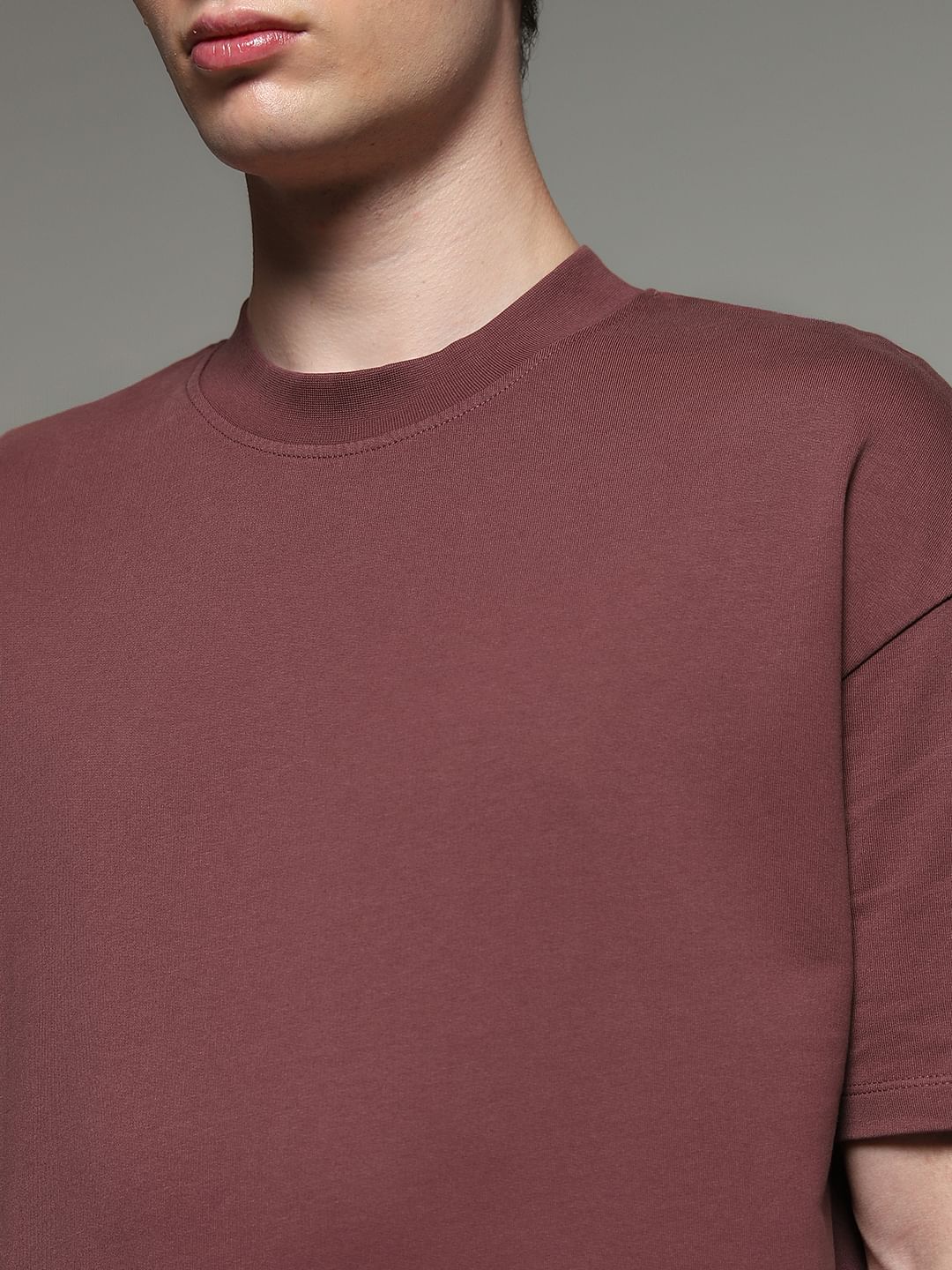 Brown Cotton Crew Neck T-shirt - Image 5