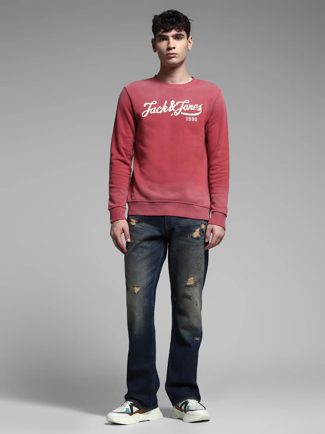 Pink Applique Patchwork Sweatshirt - Image 6