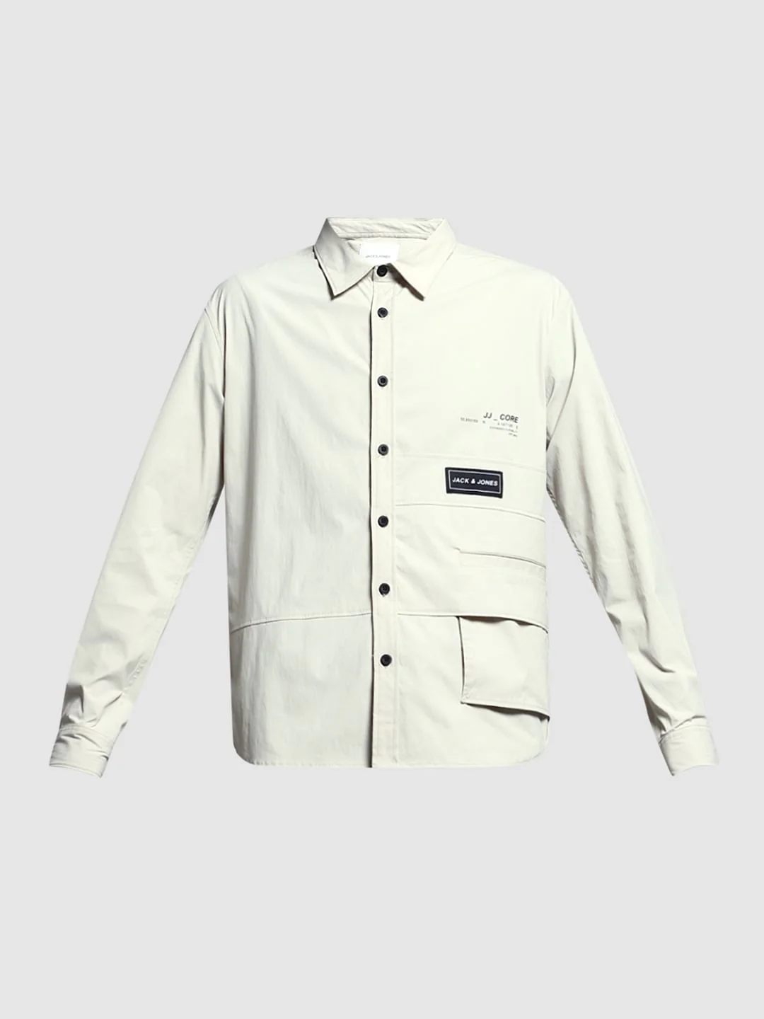 White Logo Print Oversized Shirt - Image 7