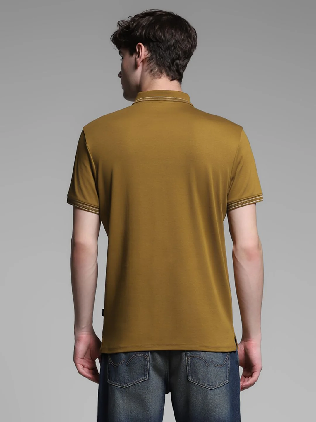 Brown Knitted Cotton Polo - Image 4