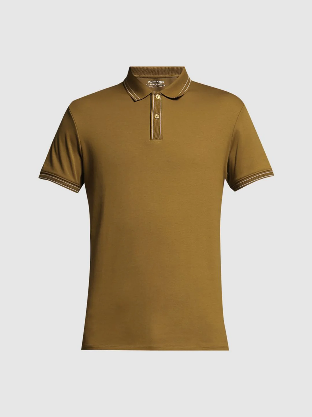 Brown Knitted Cotton Polo - Image 7