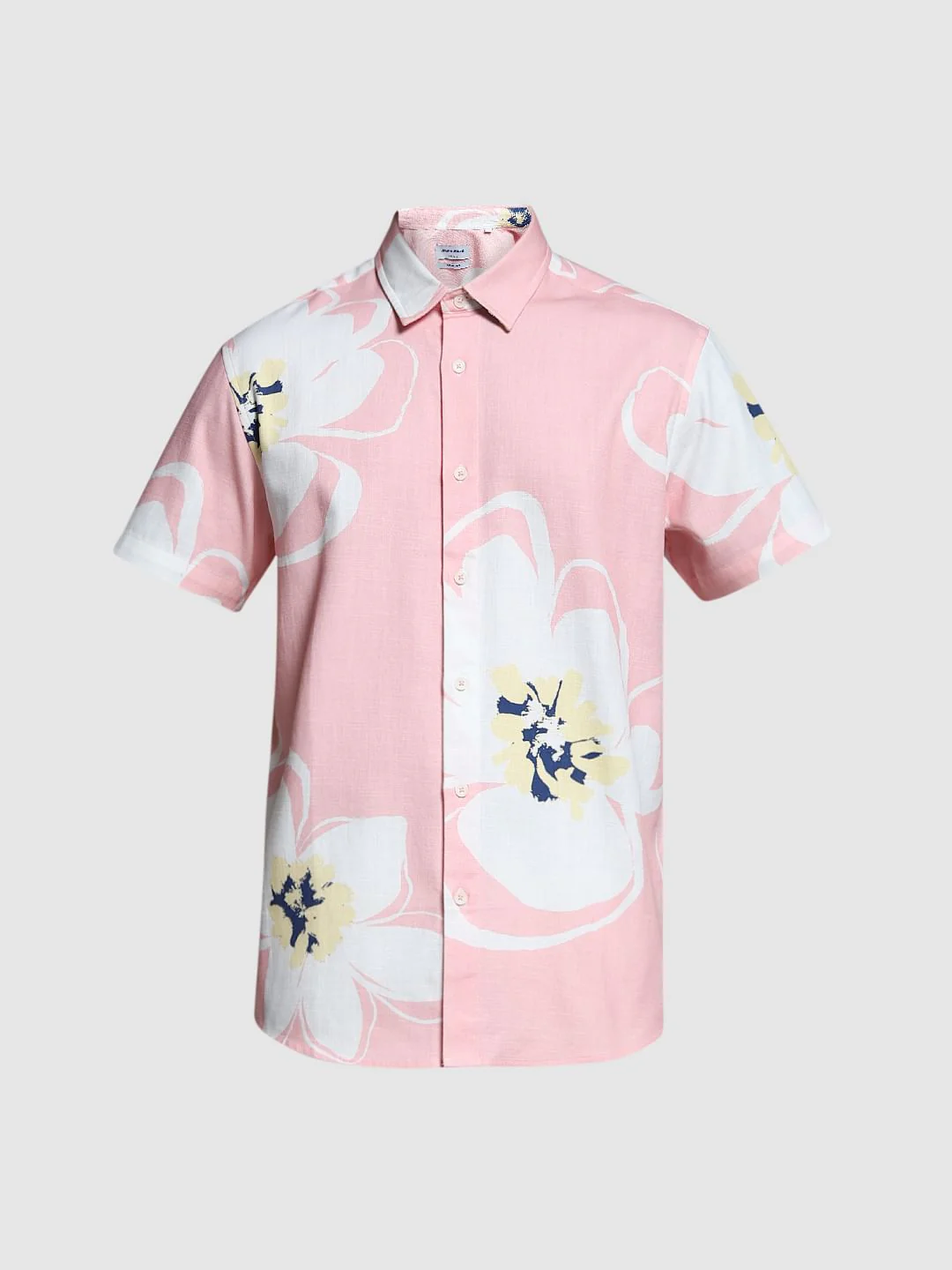 Pink Floral Print Cotton Shirt - Image 7