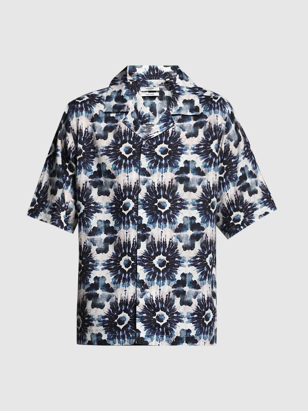 Black Printed Oversized Shirt - Image 7