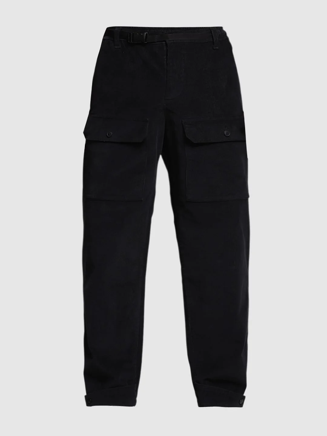 Black Mid Rise Loose Fit Pants - Image 7