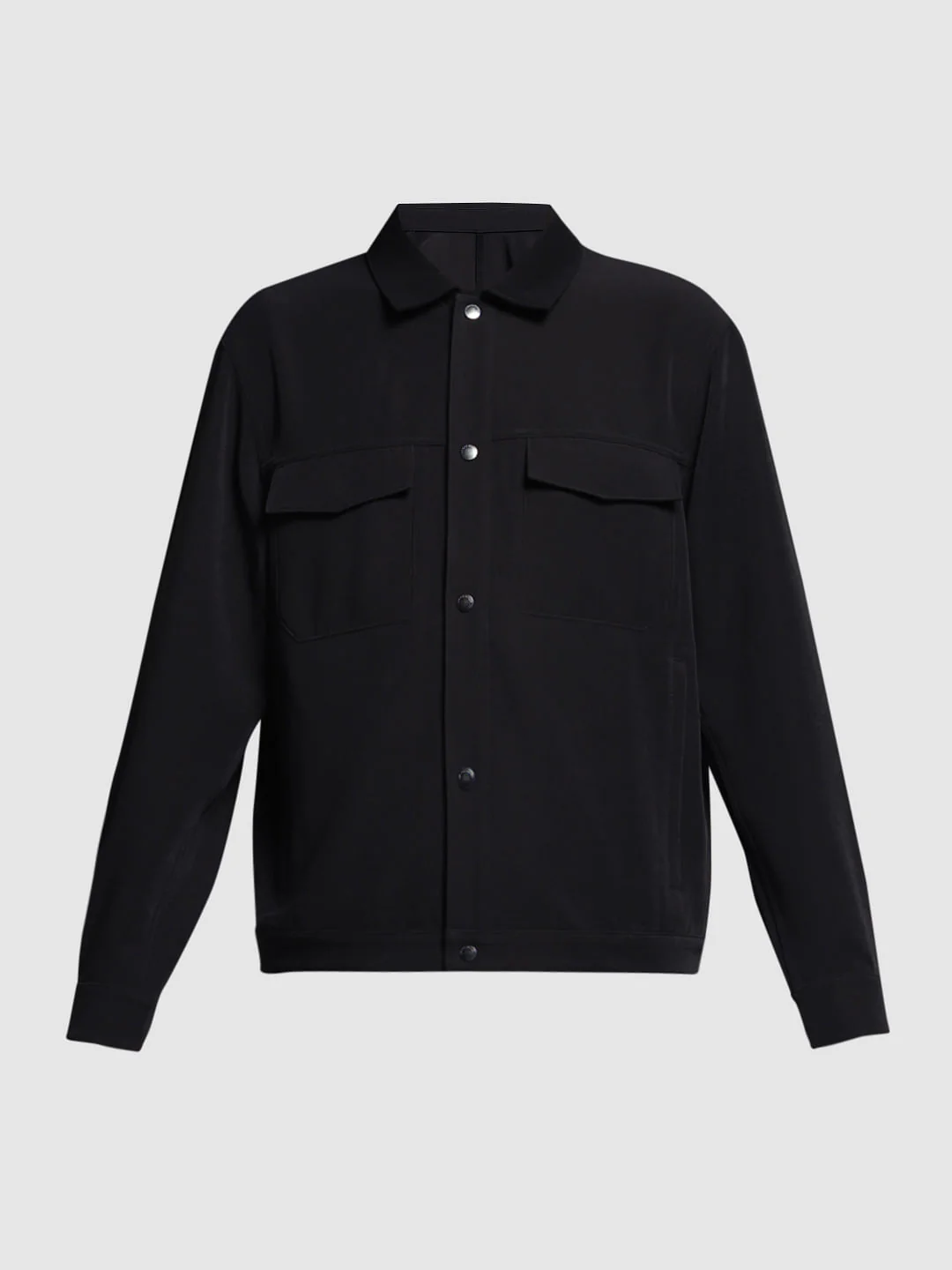 Black Regular Fit Jacket - Image 7
