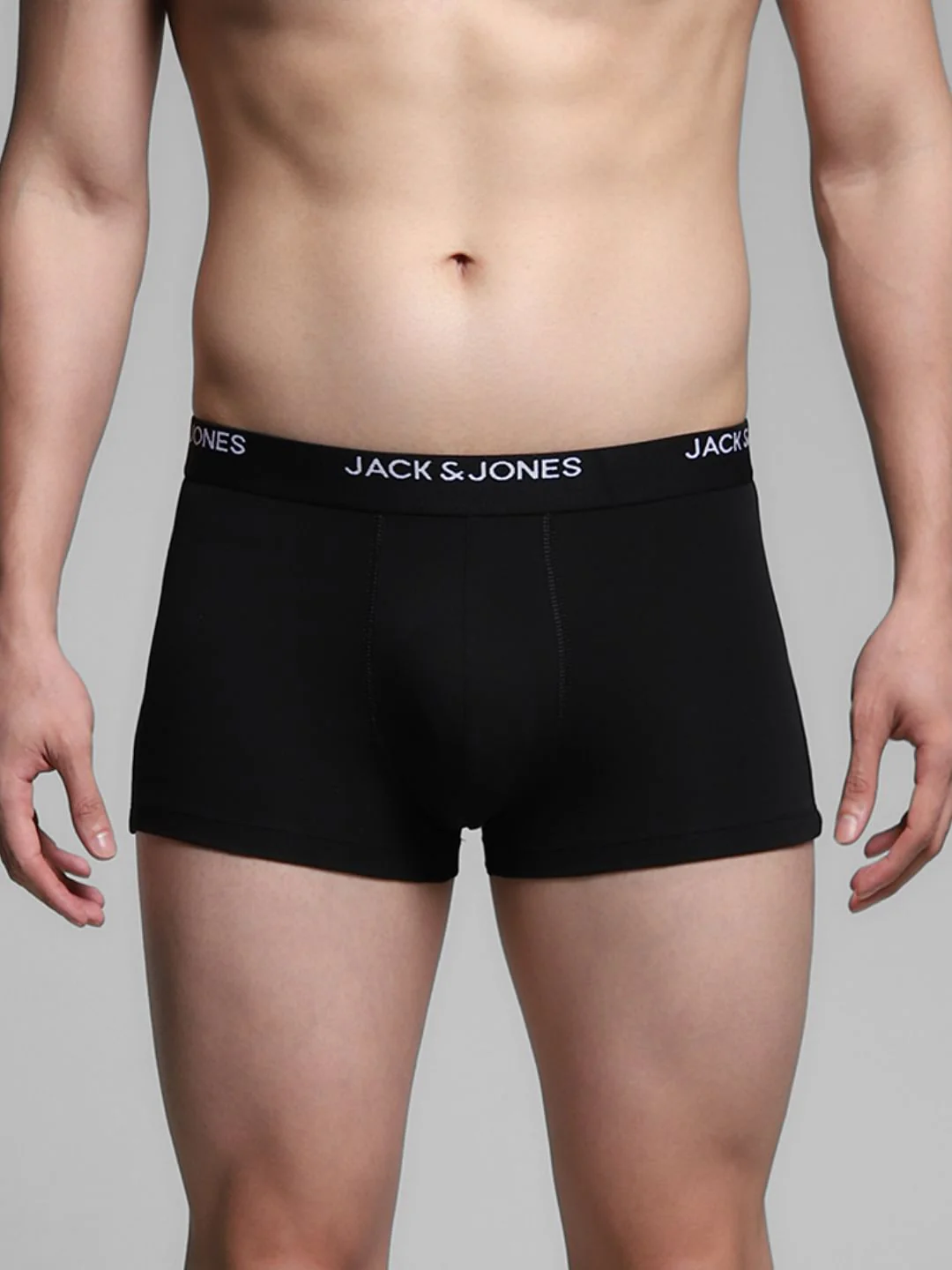Pack of 5 Black Logo Print Trunks - Image 2