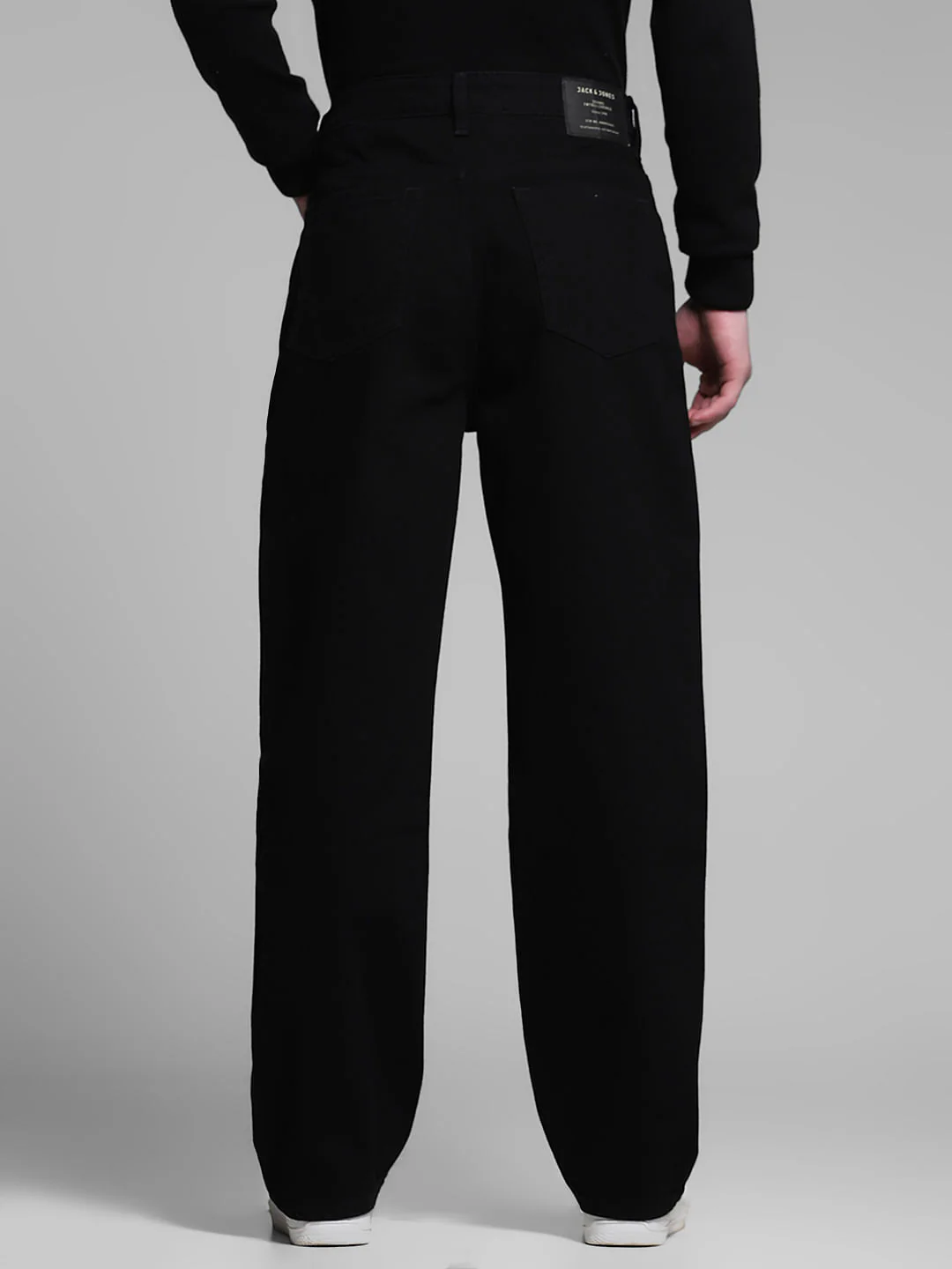 Black High Rise Dario Loose Fit Jeans - Image 3
