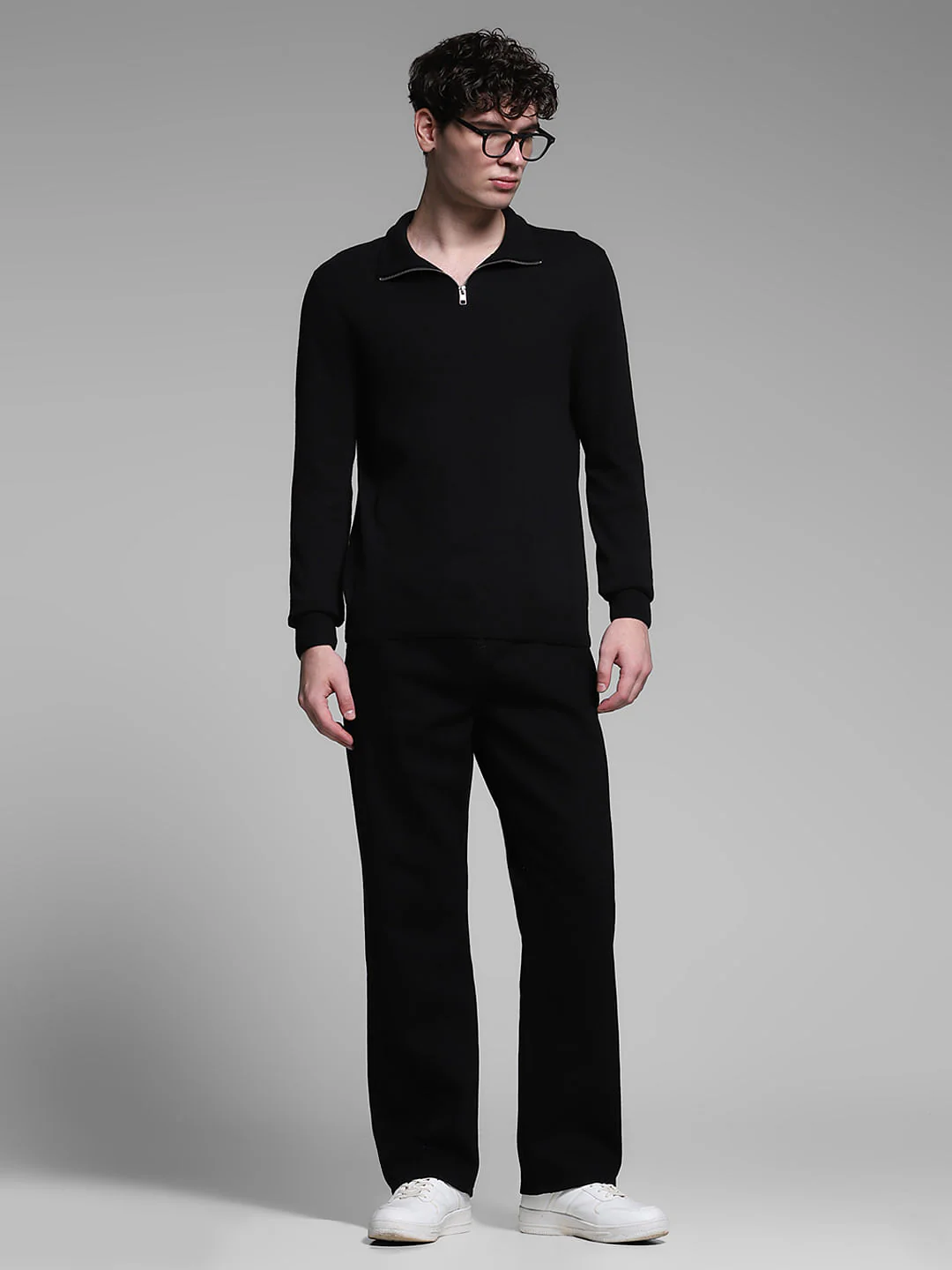 Black High Rise Dario Loose Fit Jeans - Image 6