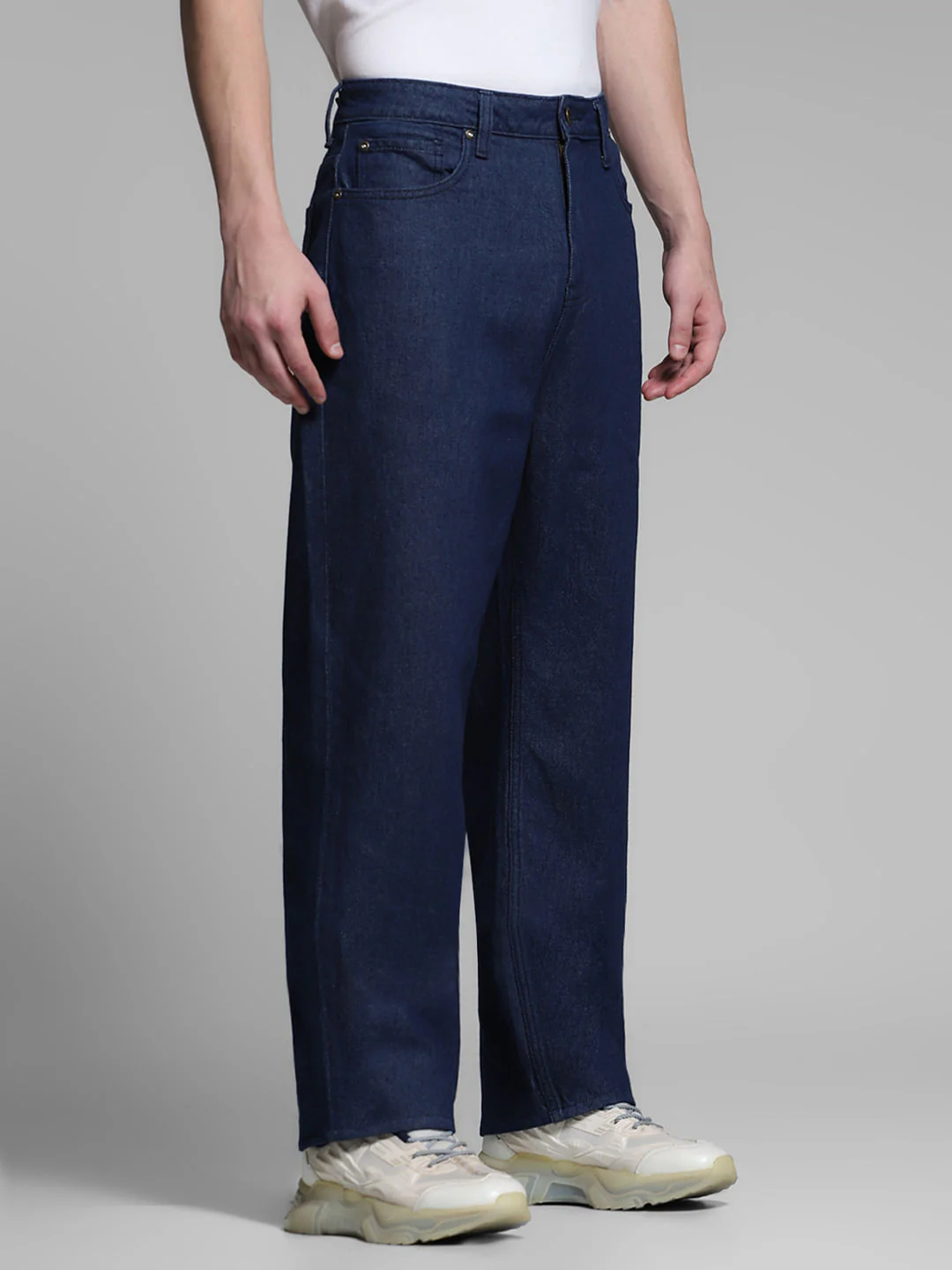 Blue High Rise Dario Loose Fit Jeans - Image 2