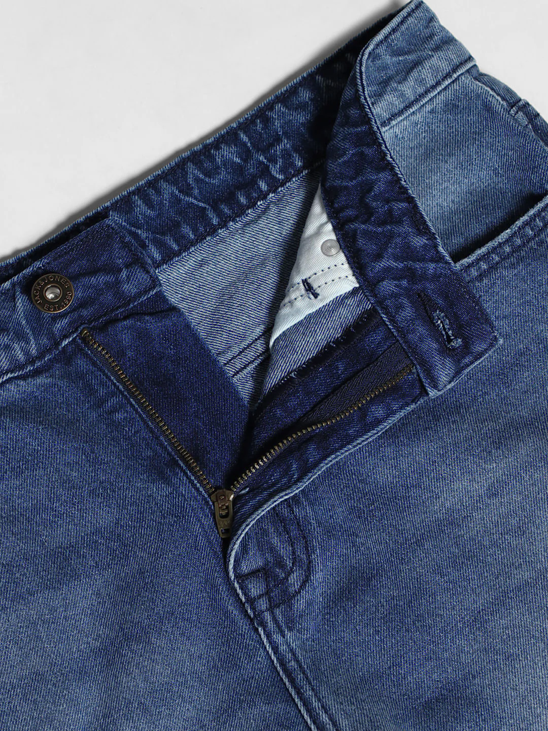 Dark Blue High Rise Dario Loose Fit Jeans - Image 5