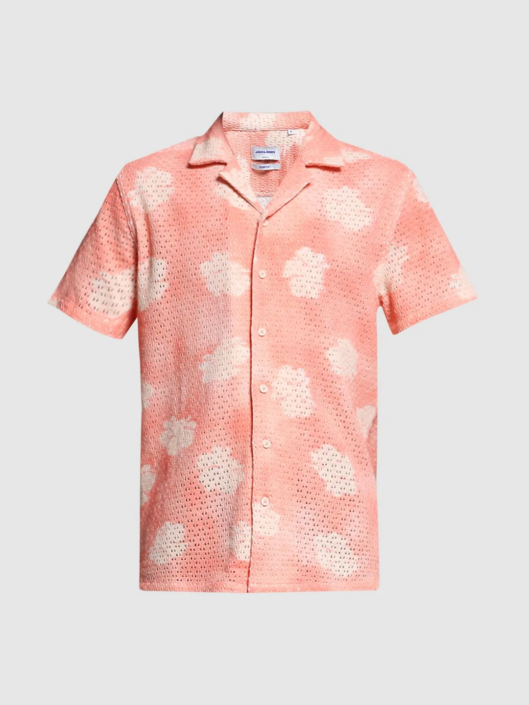 Pink Crochet Comfort Fit Shirt - Image 7