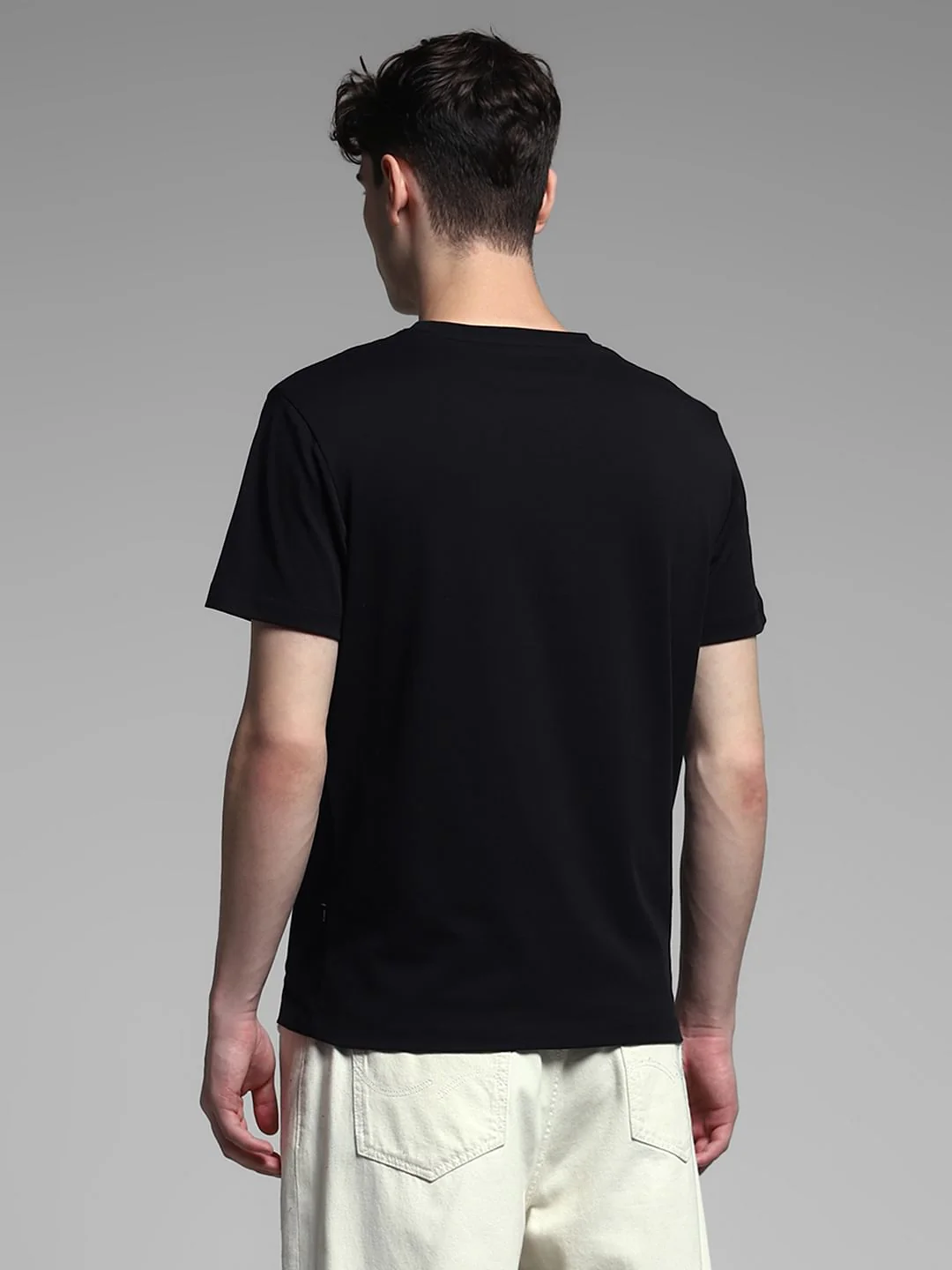 Black Embroidered Graphic T-shirt - Image 4