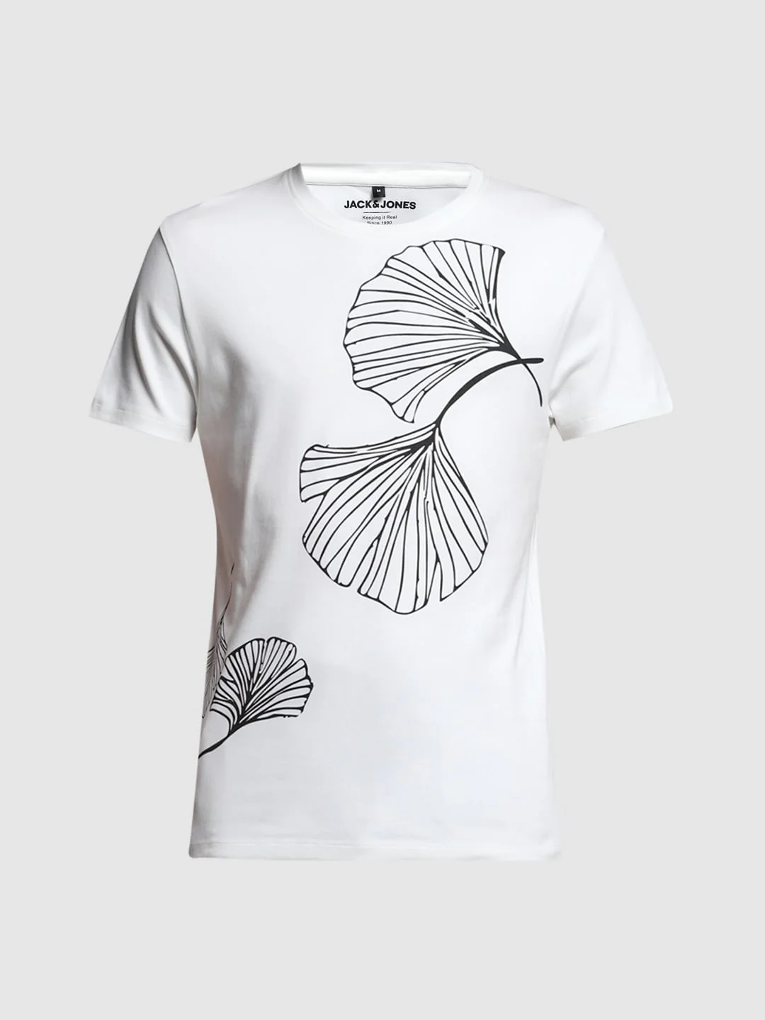White Graphic Print Cotton T-shirt - Image 7