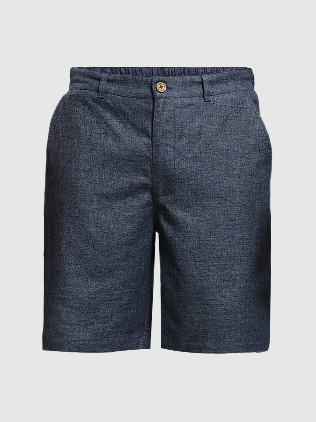 JACK&JONES Navy Blue Linen Blend Shorts - Image 7