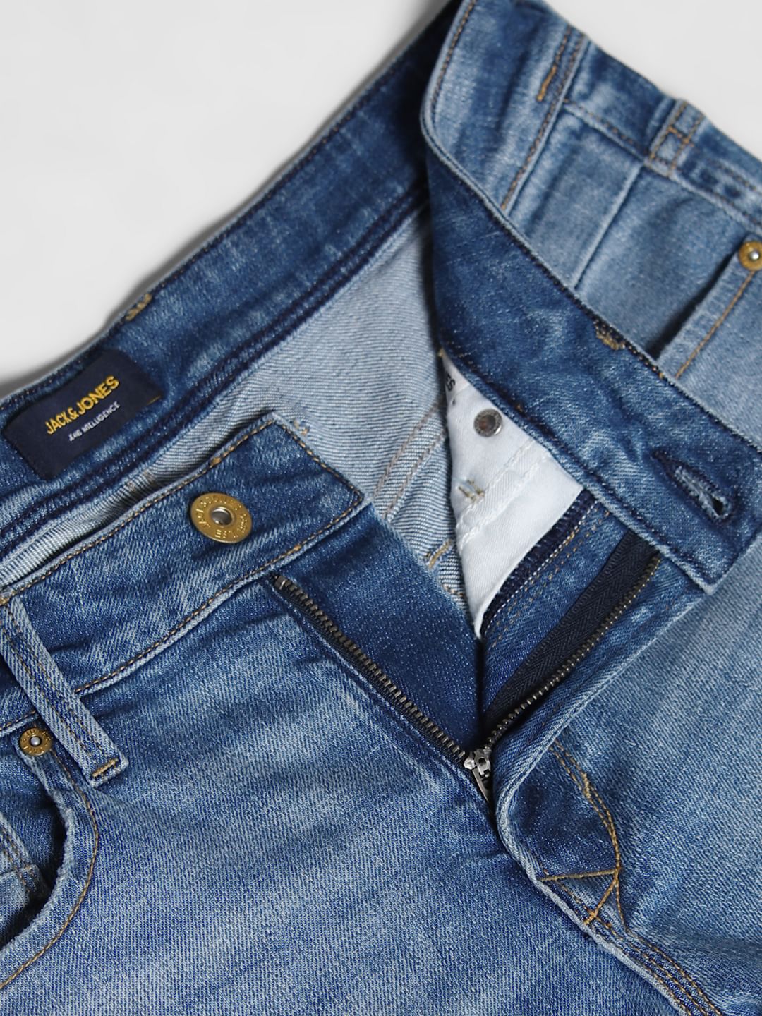 Light Blue Low Rise Glenn Distressed Jeans - Image 5